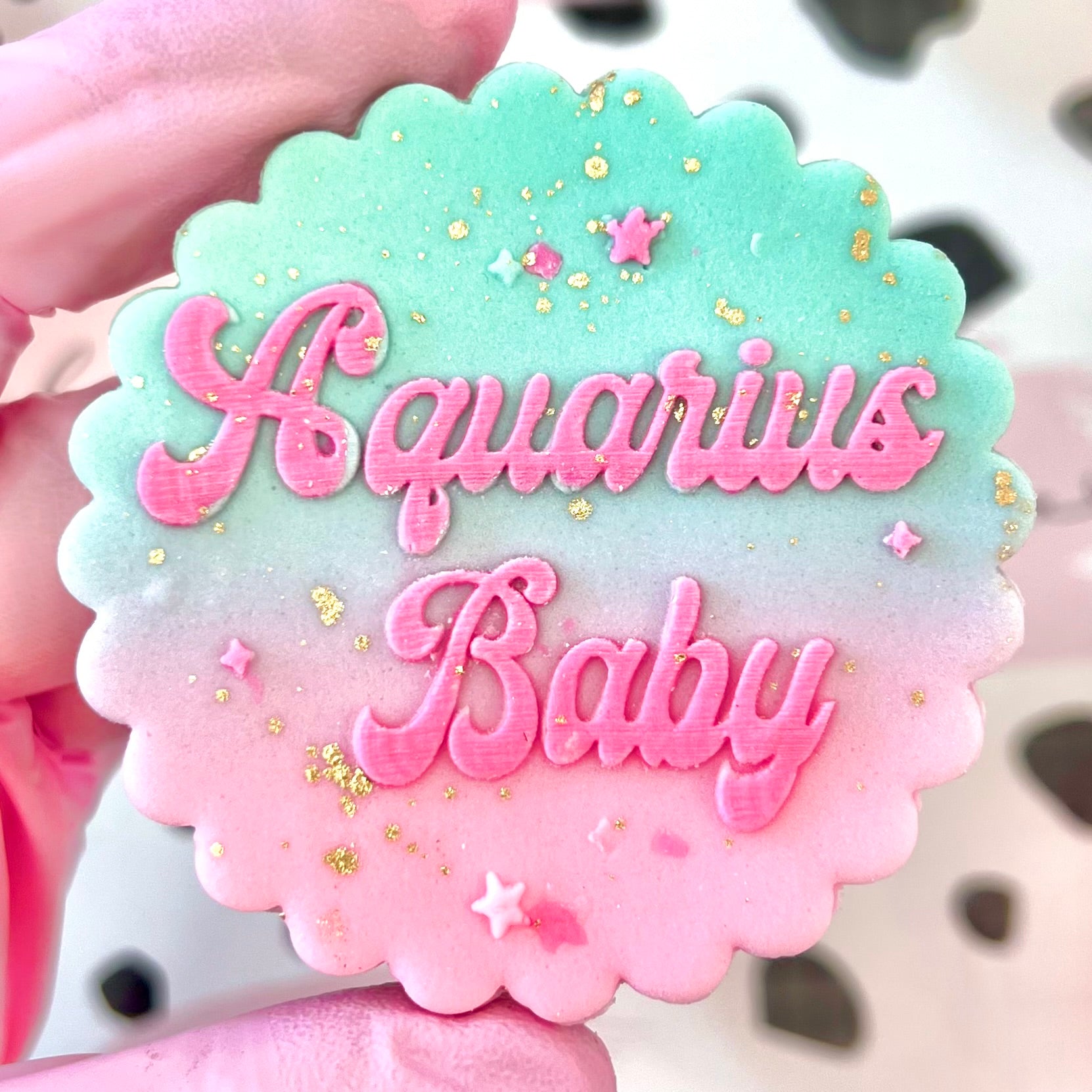 AQUARIUS BABY - RAISED EMBOSSER – Bake Box Boutique