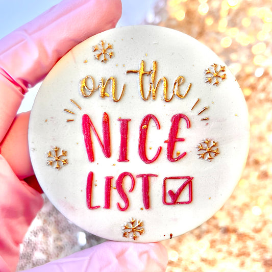 ON THE NICE LIST - RAISED EMBOSSER