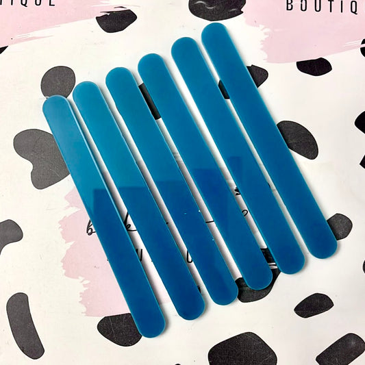 TURQUOISE CAKESICLE STICKS - PACK OF 6