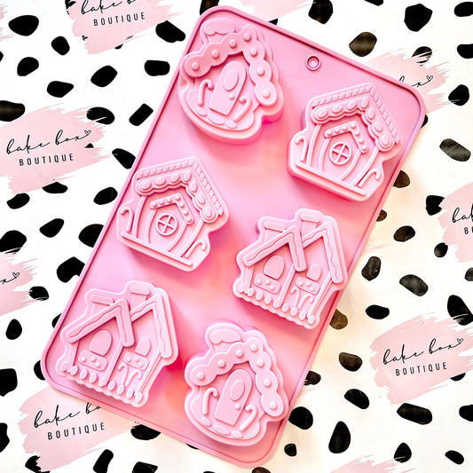CANDY GINGERBREAD HOUSE CAKESICLE MOULD