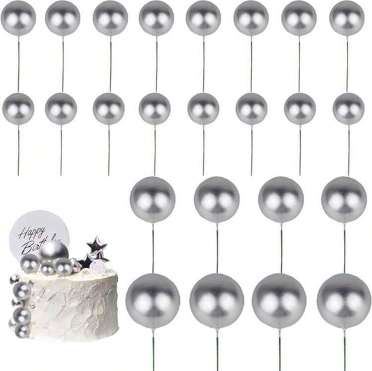 SILVER BALLS - PACK OF 20
