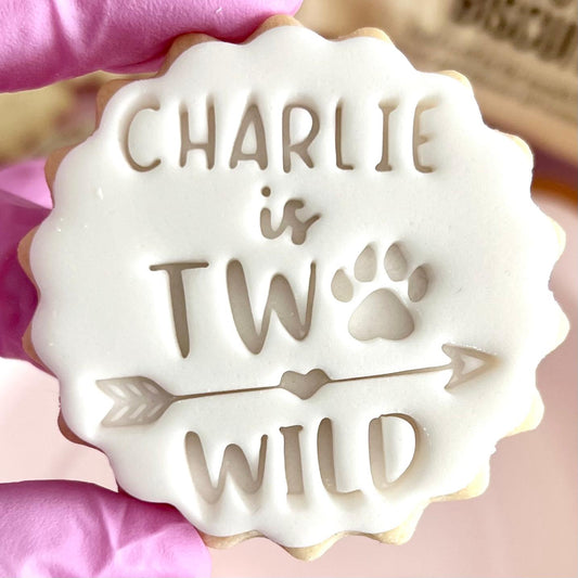 CUSTOMISED STAMP - NAME IS TWO WILD
