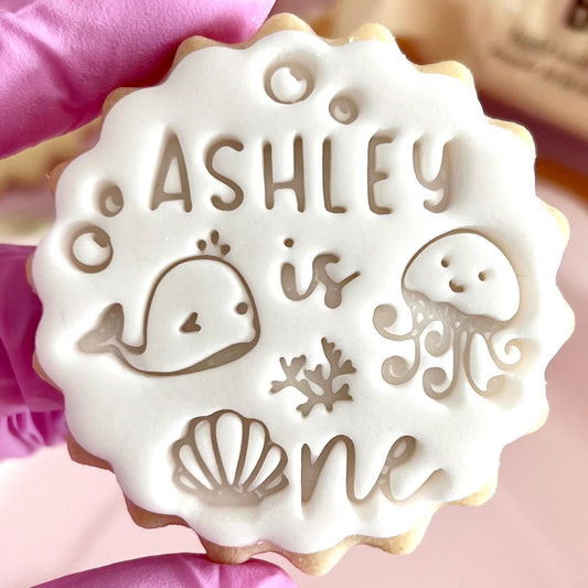 CUSTOMISED STAMP - NAME IS AGE UNDER THE SEA