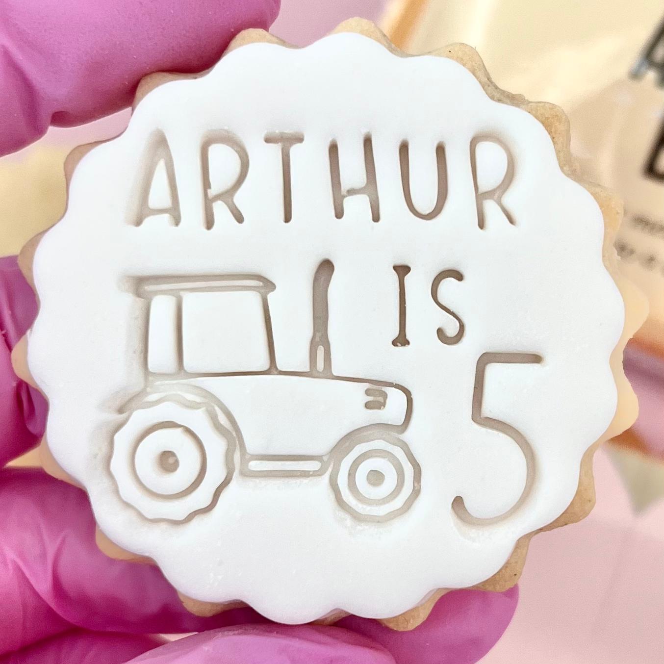 CUSTOMISED STAMP - NAME IS AGE TRACTOR