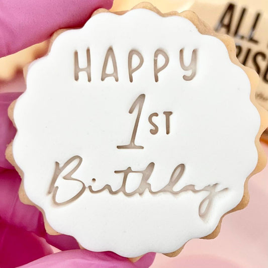 HAPPY 1ST BIRTHDAY STAMP