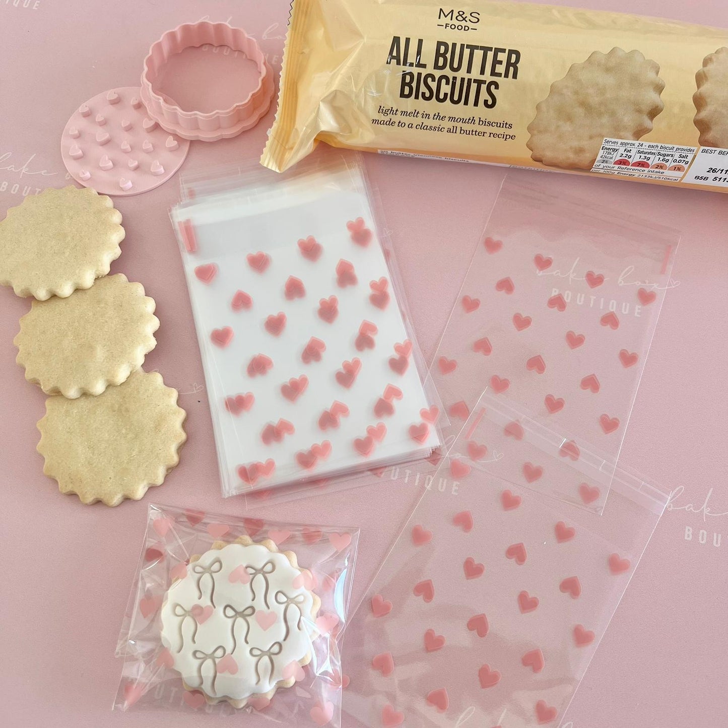 SMALL CLEAR BAGS - PERFECT FOR M&S BISCUITS
