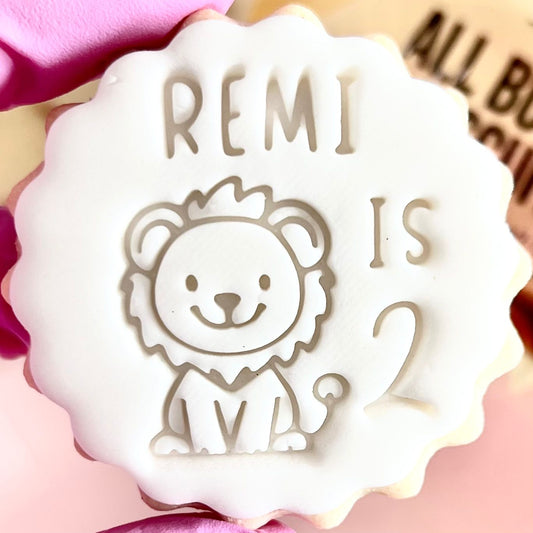 CUSTOMISED STAMP - NAME IS AGE LION