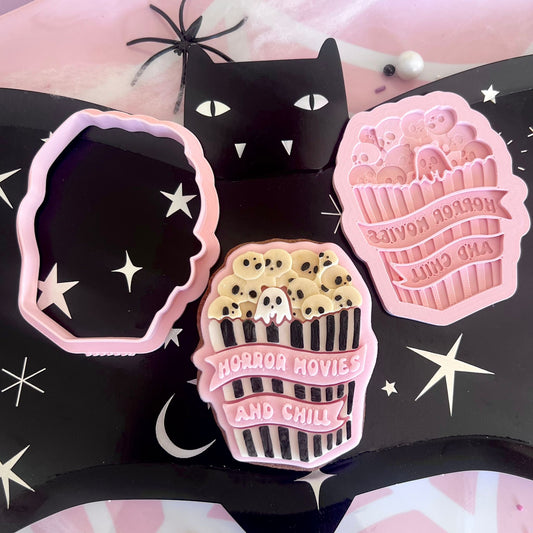 HORROR MOVIE & CHILL POPCORN - MULTI POP EMBOSSER AND CUTTER