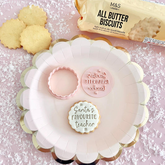 SANTAS FAVOURITE TEACHER STAMP