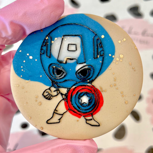 BABY CAPTAIN AMERICA - RAISED EMBOSSER