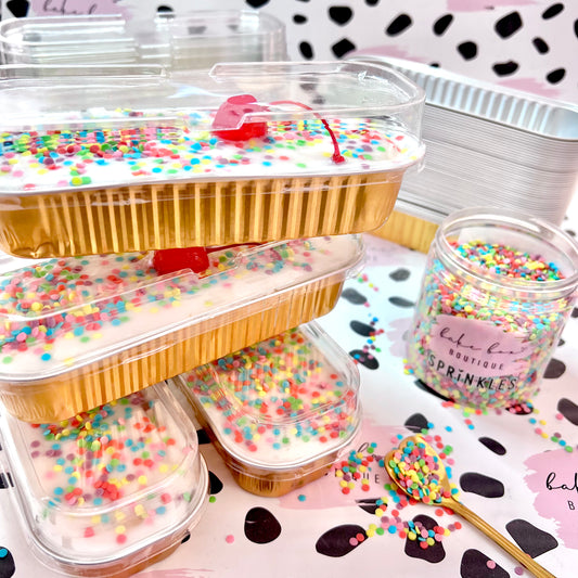 MINI LOAF TINS WITH LIDS AND FORKS - PACK OF 10