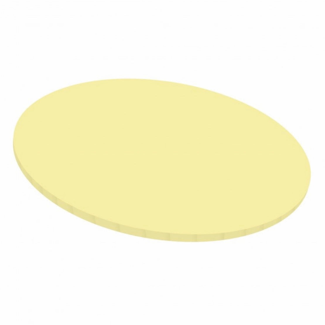 BENTO CAKE BOARDS - PASTEL YELLOW - 6 INCH - PACK OF 5