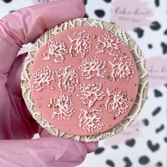 PEONY PATTERN - RAISED EMBOSSER