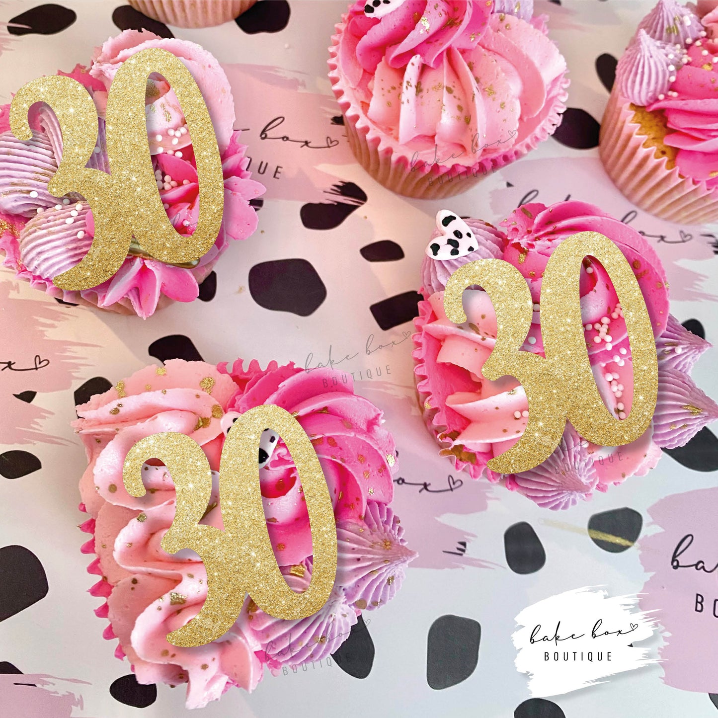 NUMBER ONLY - CUPCAKE TOPPERS