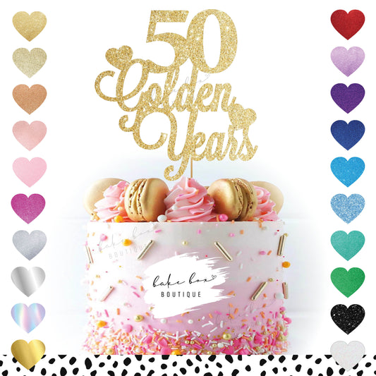 50 GOLDEN YEARS - CAKE TOPPER
