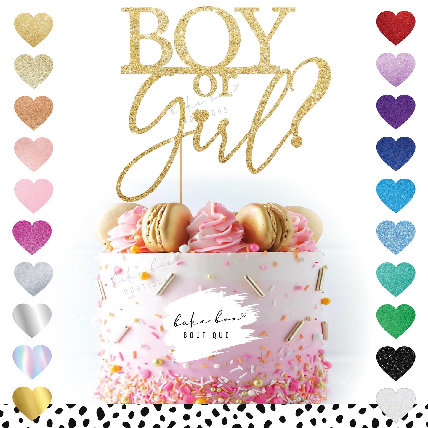 BOY OR GIRL? - CAKE TOPPER