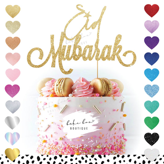 EID MUBARAK ITALIC - CAKE TOPPER