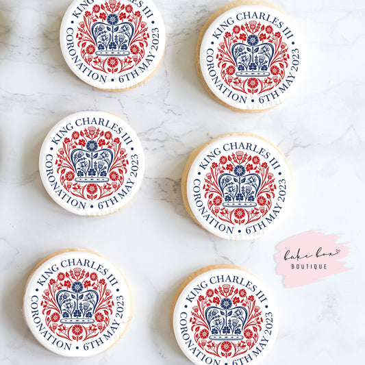 EDIBLE TOPPERS - CORONATION LOGO