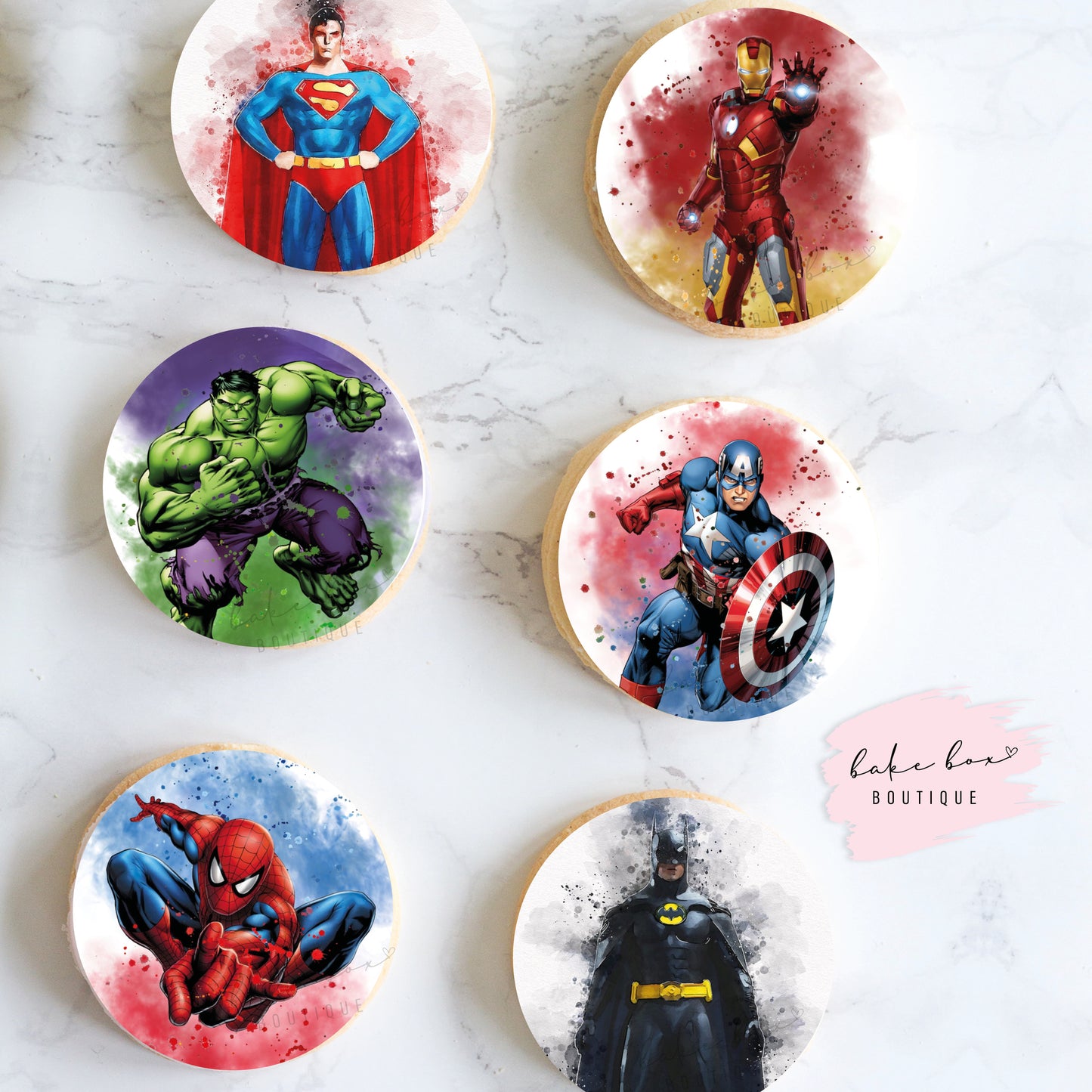 EDIBLE TOPPERS - SUPER HEROES