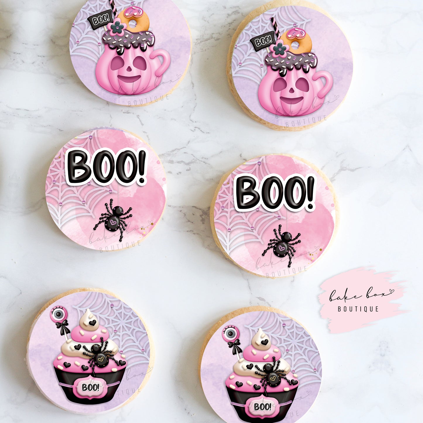 EDIBLE TOPPERS - BOO
