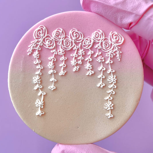 FLORAL BACKDROP - RAISED EMBOSSER
