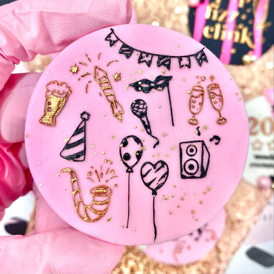 PARTY PATTERN  - RAISED EMBOSSER