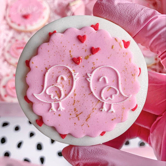 LOVE BIRDS - RAISED EMBOSSER