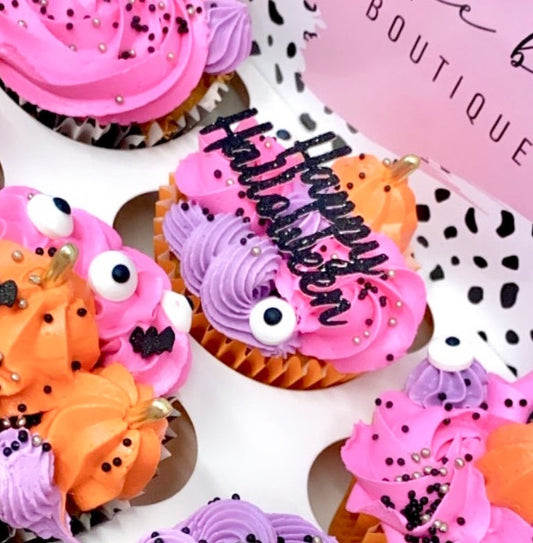 HAPPY HALLOWEEN - CUPCAKE TOPPERS
