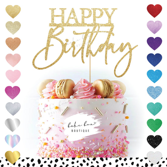 HAPPY BIRTHDAY - CAKE TOPPER