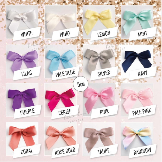 SATIN BOWS - SELF ADHESIVE