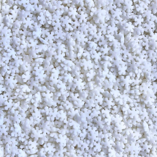 MINI WHITE SNOWFLAKES - SPRINKLES