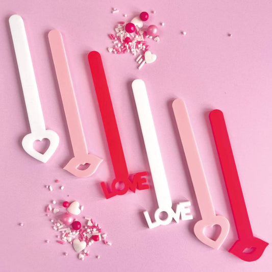 VALENTINES CAKESICLE STICKS - PACK OF 6