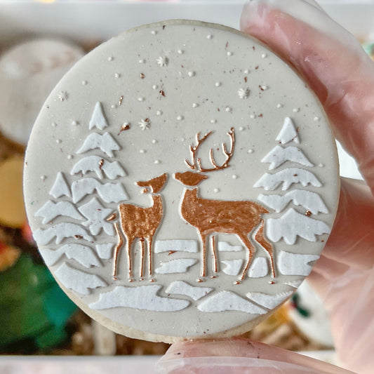 DEER SCENE - RAISED EMBOSSER