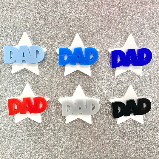 DAD STAR CHARM TOPPERS