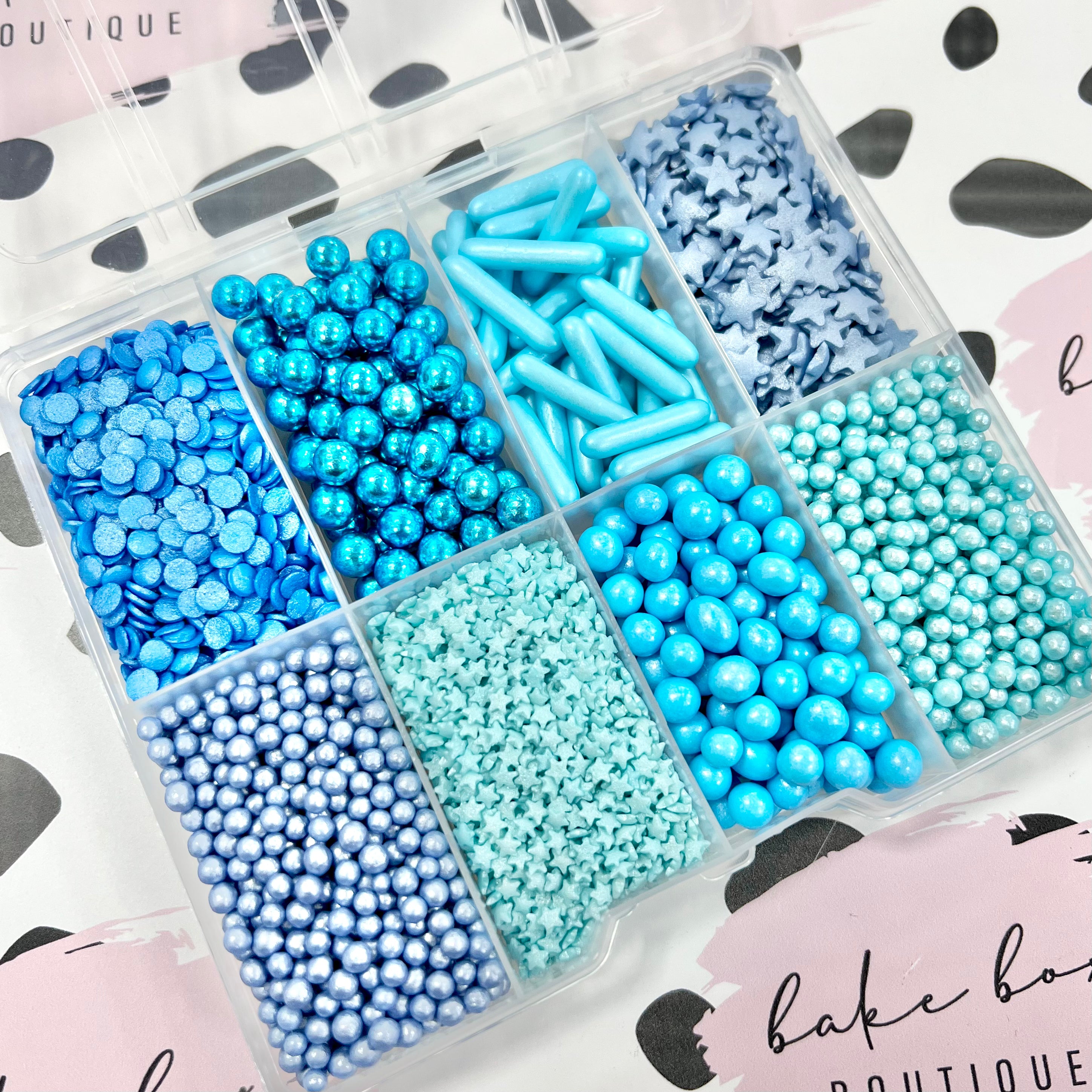 BLUE SPRINKLE BOX - REFILLABLE – Bake Box Boutique