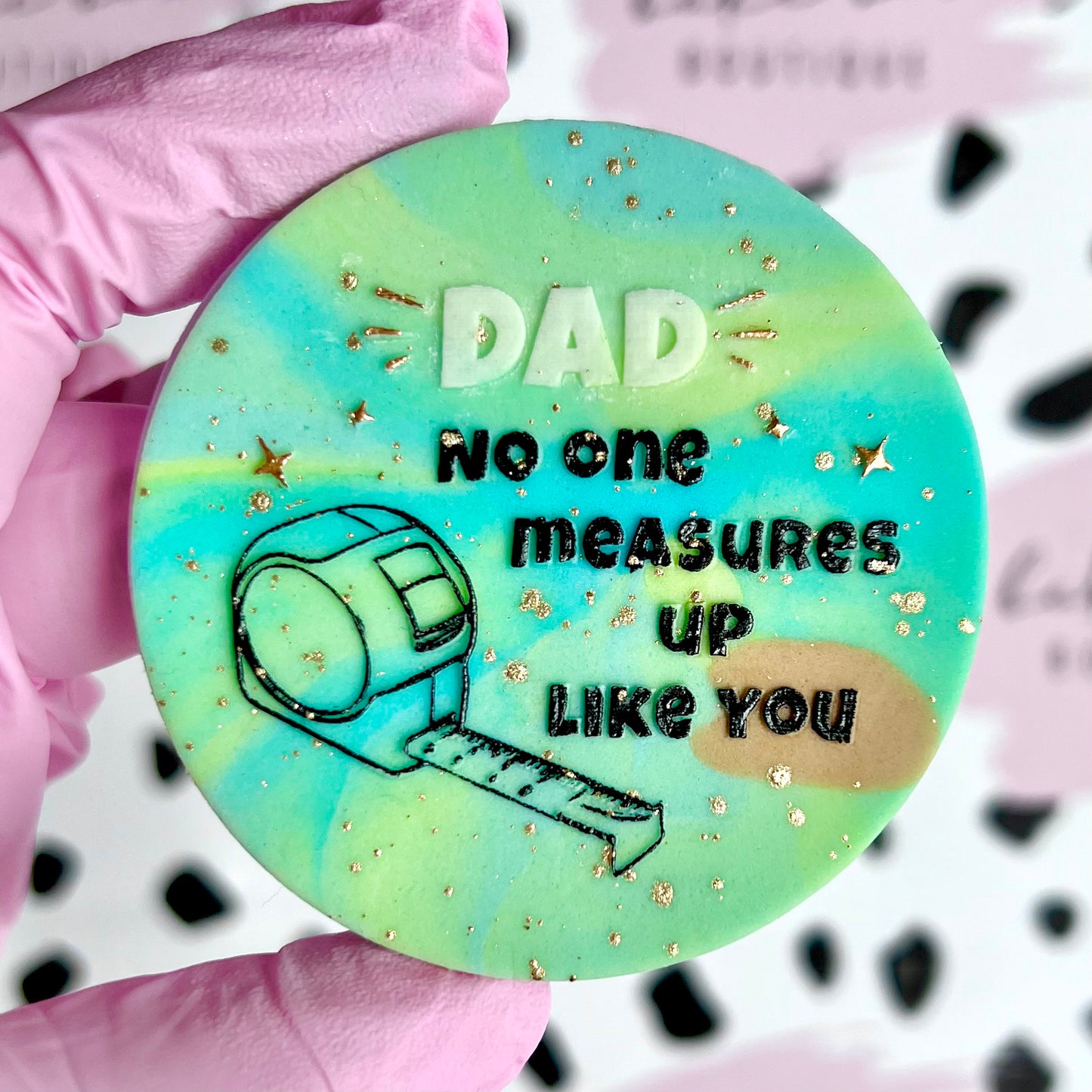 DAD NO ONE MEASURES UP LIKE YOU - RAISED EMBOSSER