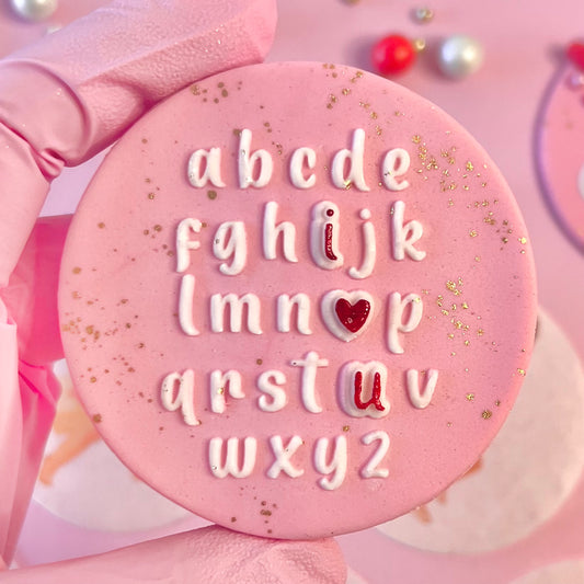 ALPHABET I LOVE YOU  - DOUBLE POP - RAISED EMBOSSER