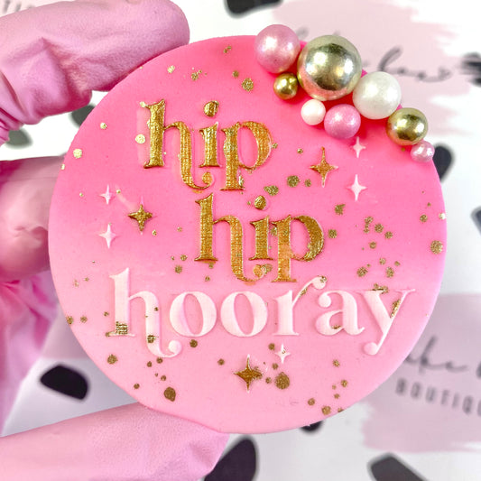 HIP HIP HOORAY - RAISED EMBOSSER
