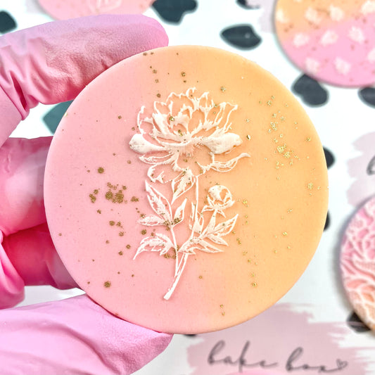 PEONY FLOWER - RAISED EMBOSSER