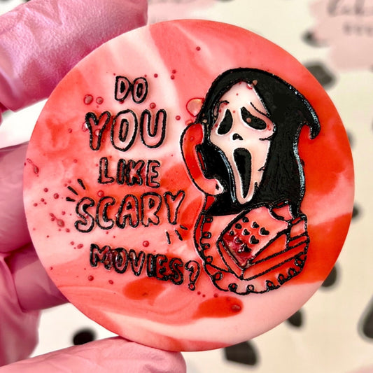 SCREAM MASK DO YOU LIKE SCARY MOVIES?  - RAISED EMBOSSER