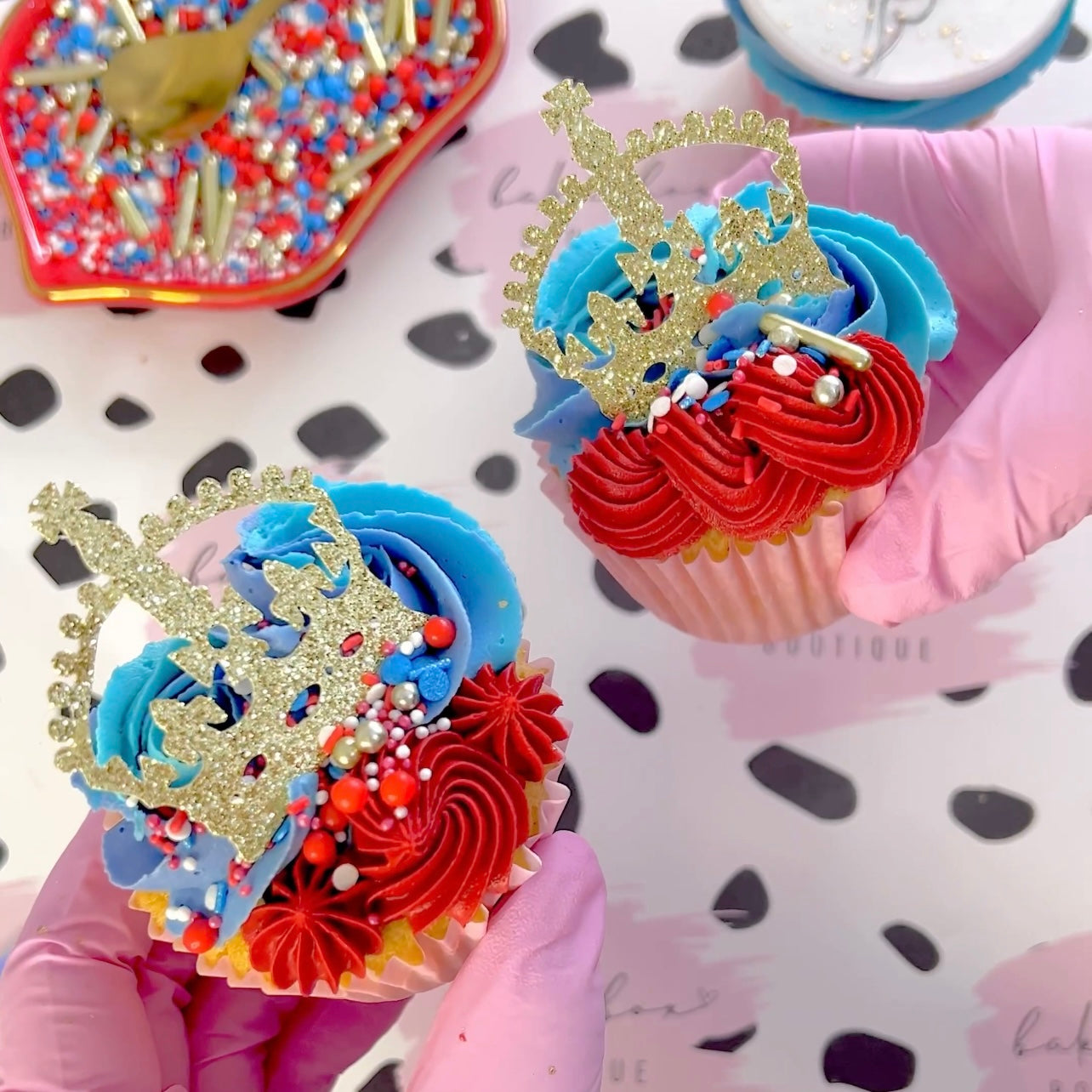 ROYAL CROWN CUPCAKE TOPPERS Bake Box Boutique