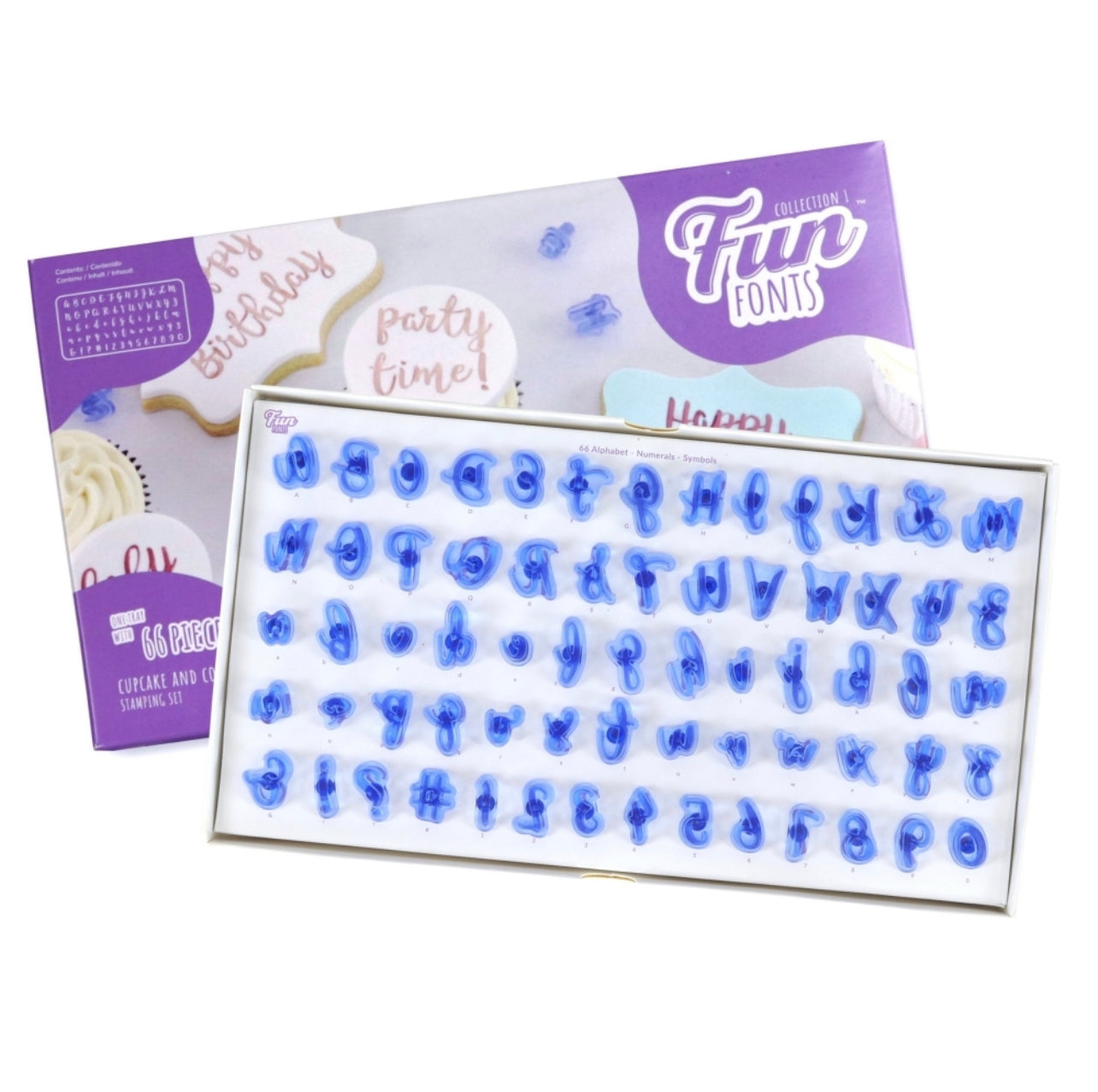 FUN FONTS - CUPCAKES AND COOKIES ALPHABET COLLECTION 1