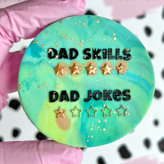 DAD SKILLS DAD JOKES - RAISED EMBOSSER