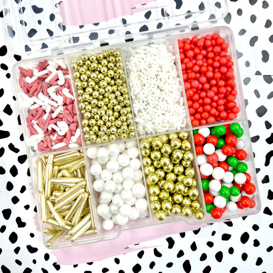 CHRISTMAS SPRINKLE BOX - REFILLABLE