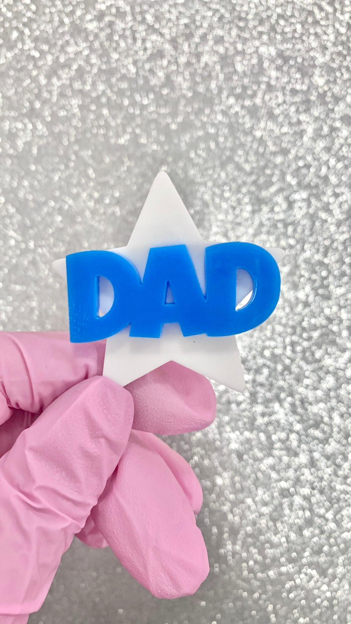 DAD STAR CHARM TOPPERS
