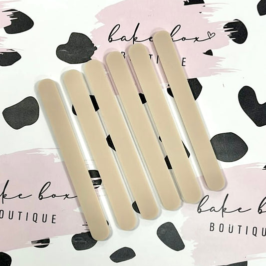 BEIGE CAKESICLE STICKS - PACK OF 6