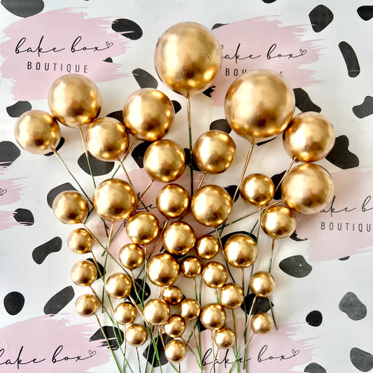 GOLD BALLS - PACK OF 40