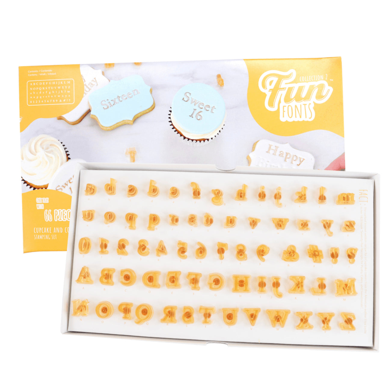 FUN FONTS - CUPCAKES AND COOKIES ALPHABET COLLECTION 2