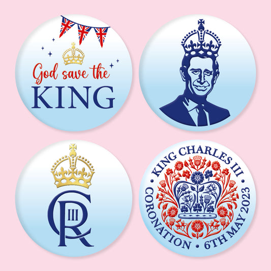 SET OF 4 CORONATION - RAISED EMBOSSERS