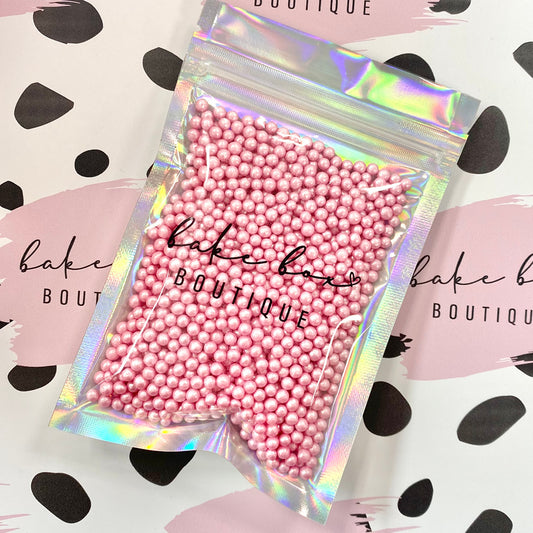 PINK 4MM PEARLS - SPRINKLES